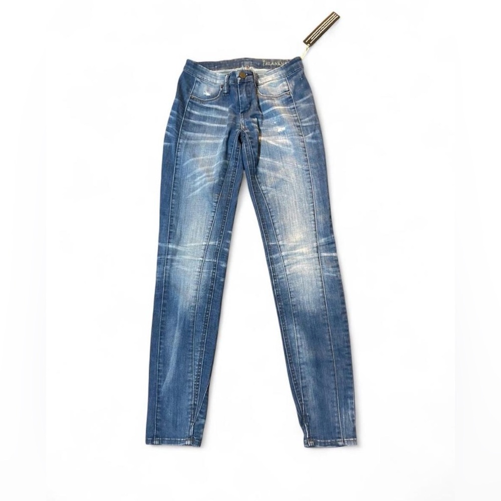 NWT Blank NYC Distressed Blue Skinny Jeans